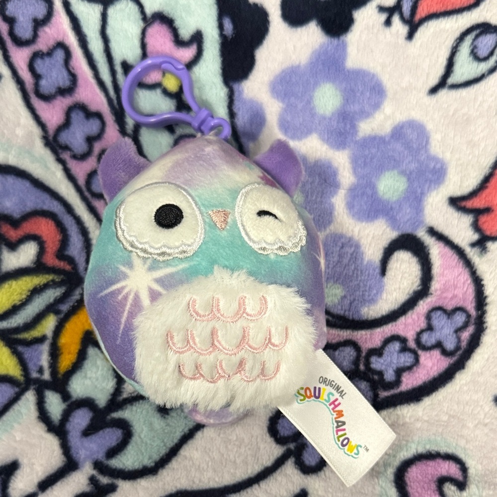 Squishmallows Owl Plush Keychain